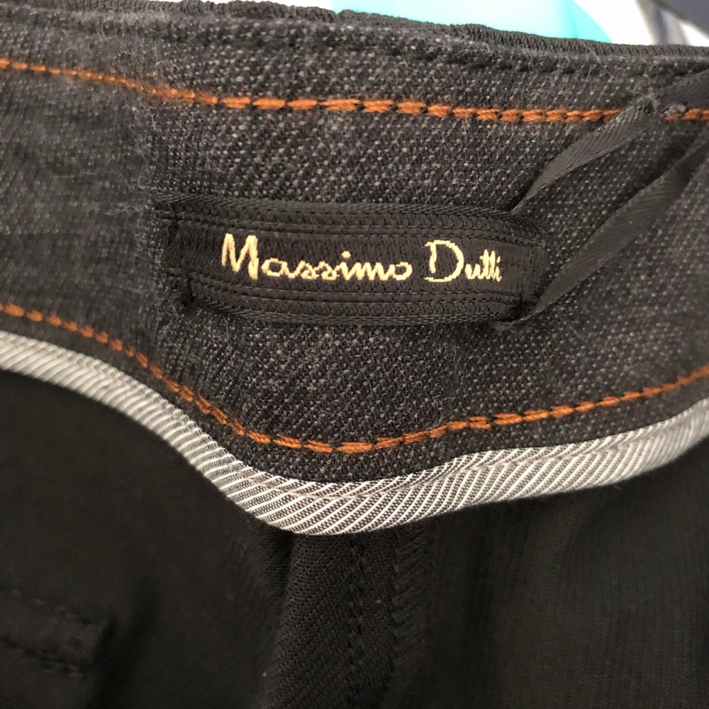 NWT Massimo Dutti Slim Black Work Pants - Picture 6 of 8